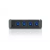 Dispositivo ATEN 4 porte USB 3.0 per condivisione periferiche, 5 Gbit/s, Micro-USB Type-B, nero, plastica, 0 - 40 °C, -20 - 60 °C