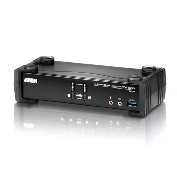 Switch KVMP™ ATEN 2 porte USB 3.1 Gen 1 4K DisplayPort 1.2 con audio (cavo KVM incluso)
