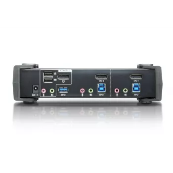 Switch KVMP™ ATEN 2 porte USB 3.1 Gen 1 4K DisplayPort 1.2 con audio (cavo KVM incluso)