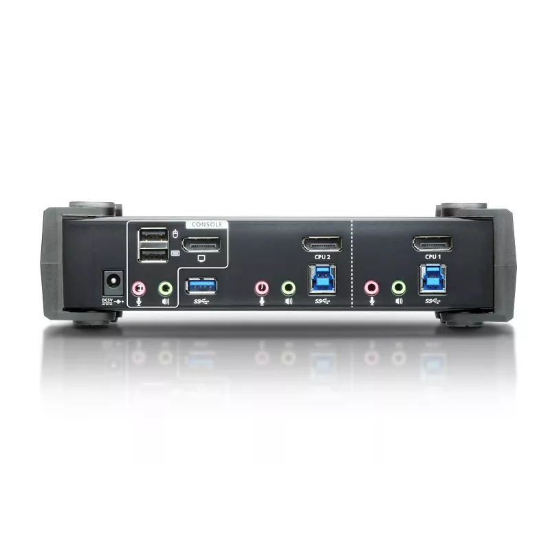 Switch KVMP™ ATEN 2 porte USB 3.1 Gen 1 4K DisplayPort 1.2 con audio (cavo KVM incluso)