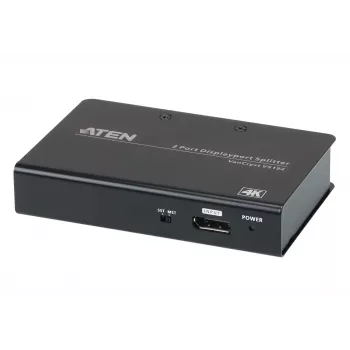 Splitter ATEN 2 porte 4K DisplayPort 1.2a, DisplayPort, 2x DisplayPort, 4096 x 2160 pixel, nero, metallo, 4K Ultra HD