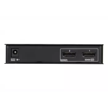 Splitter ATEN 2 porte 4K DisplayPort 1.2a, DisplayPort, 2x DisplayPort, 4096 x 2160 pixel, nero, metallo, 4K Ultra HD