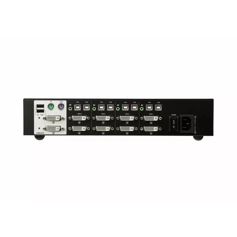 Switch KVM sicuro ATEN 4 porte USB DVI Dual Display