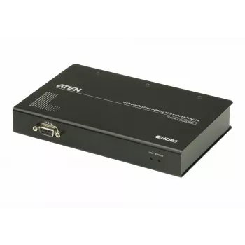 Extender KVM ATEN USB DisplayPort HDBaseT2.0, trasmettitore e ricevitore, cablato, 150 m, Cat5e, Cat6, Cat6a, 4096 x 2160 pixel, nero