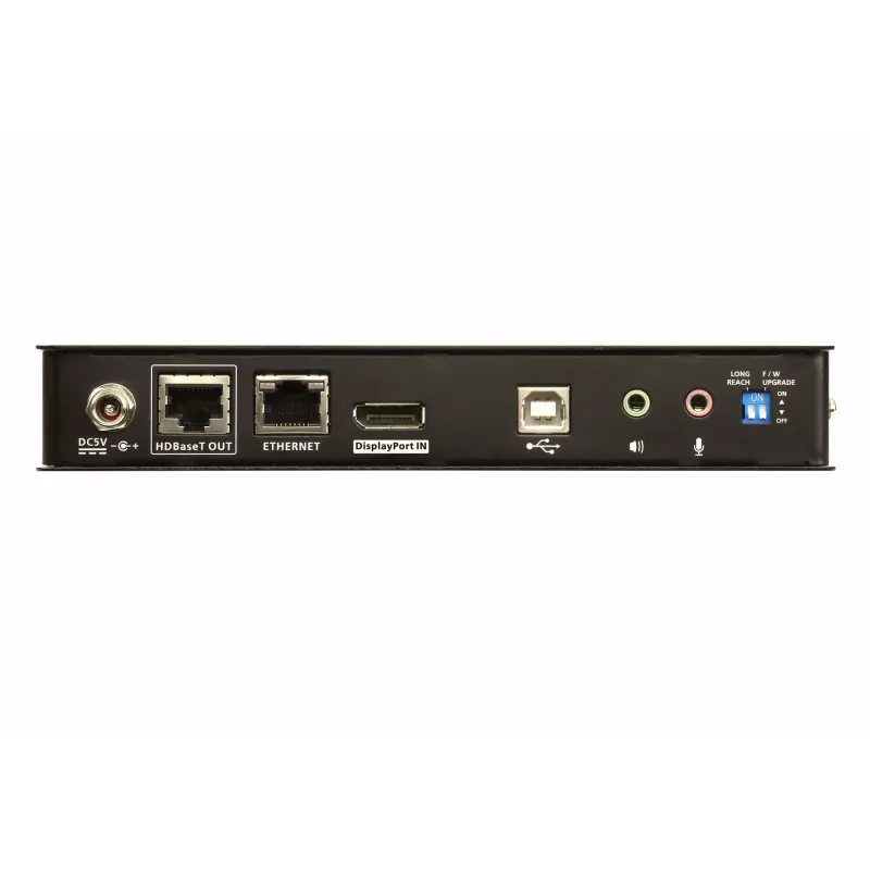 Extender KVM ATEN USB DisplayPort HDBaseT2.0, trasmettitore e ricevitore, cablato, 150 m, Cat5e, Cat6, Cat6a, 4096 x 2160 pixel, nero
