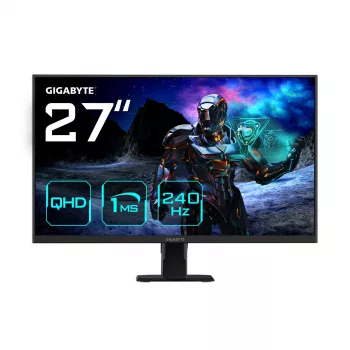 GIGABYTE GS27Q X monitor gaming 27 pollici QHD - 2560 x 1440, 240 Hz, 1 ms, 250 cd/m², FreeSync Premium Pro, HDR Ready, HDMI 2.0, DisplayPort 1.4