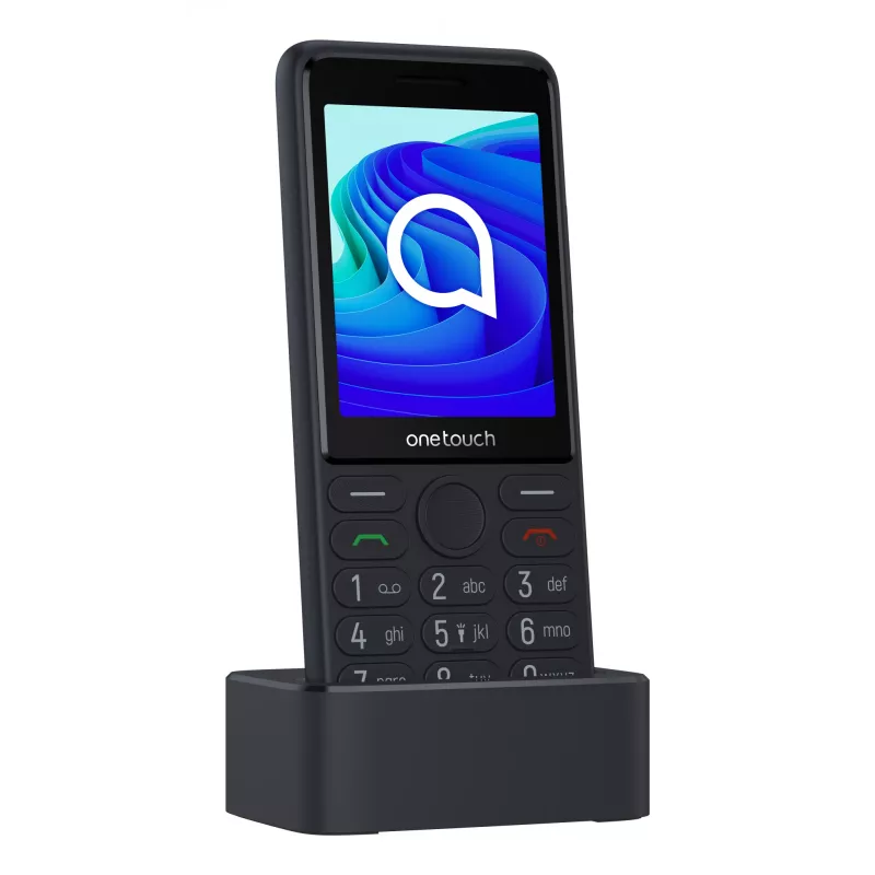 TCL OneTouch 4042S cellulare Dual SIM con base di ricarica, grigio