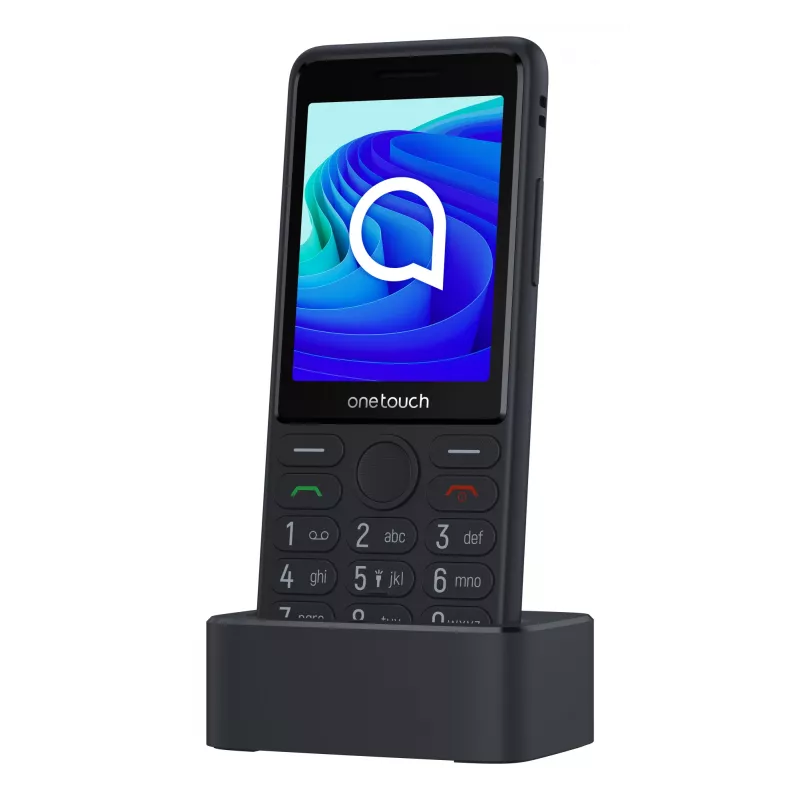 TCL OneTouch 4042S cellulare Dual SIM con base di ricarica, grigio
