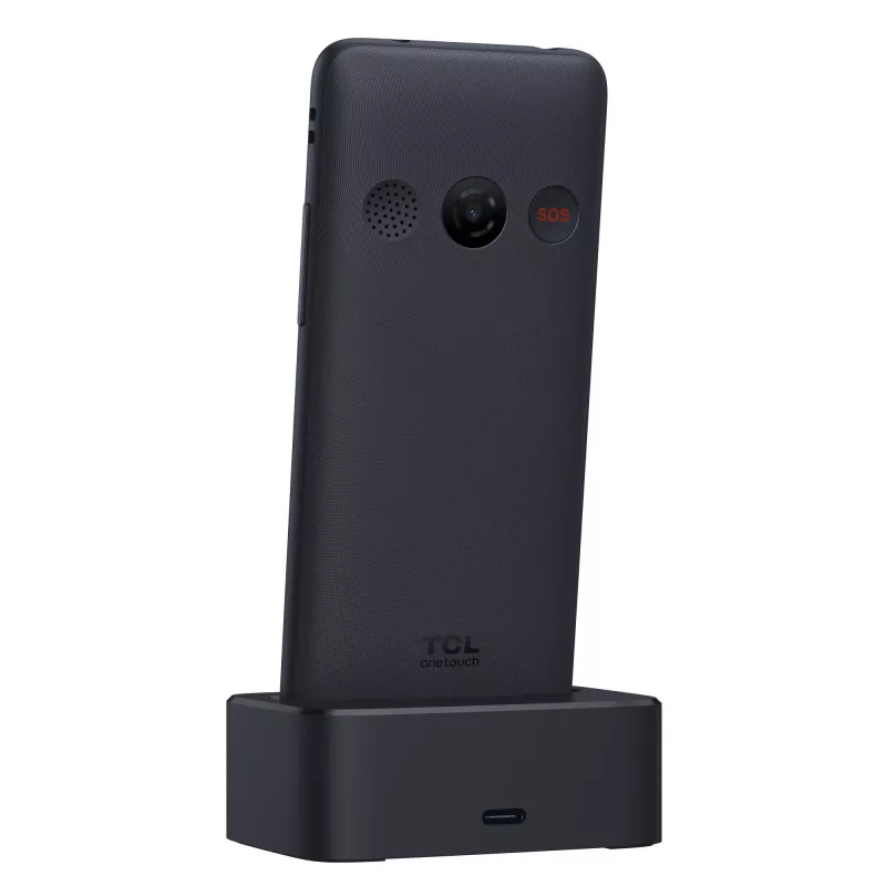 TCL OneTouch 4042S cellulare Dual SIM con base di ricarica, grigio
