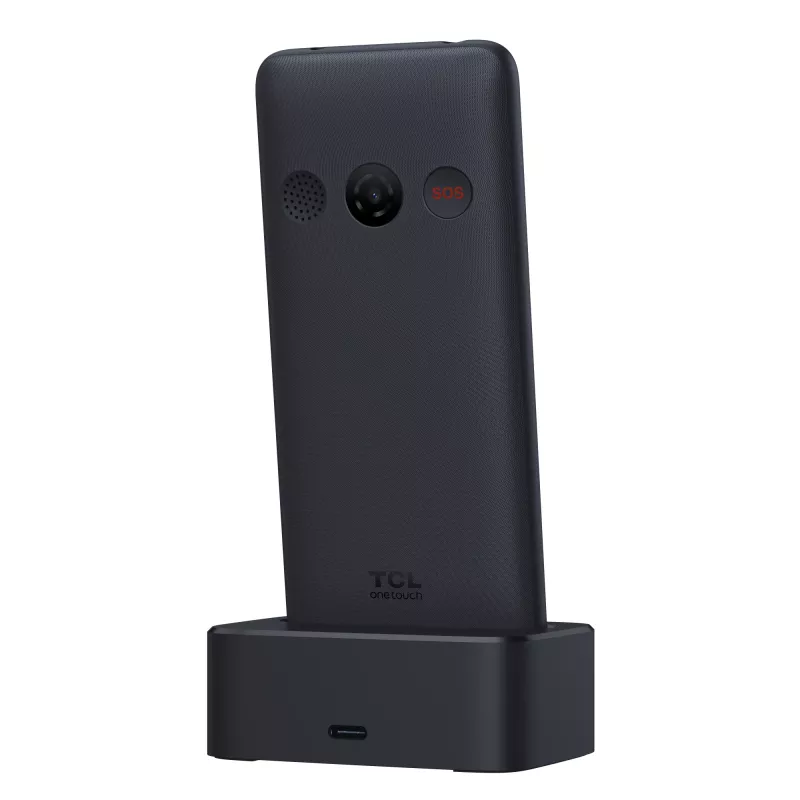 TCL OneTouch 4042S cellulare Dual SIM con base di ricarica, grigio