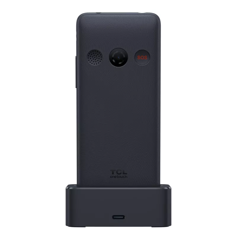 TCL OneTouch 4042S cellulare Dual SIM con base di ricarica, grigio