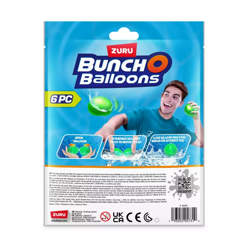 Bunch O Balloons bombe d'acqua riutilizzabili confezione da 6 ZURU