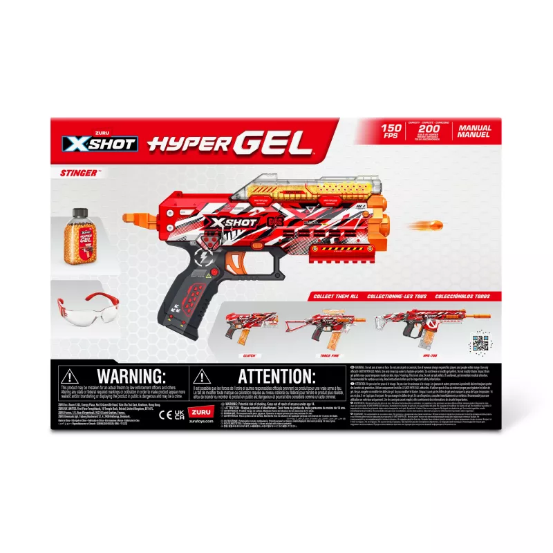 XSHOT Hyper Gel Stinger Blaster (3.000 palline Hyper Gel) ZURU
