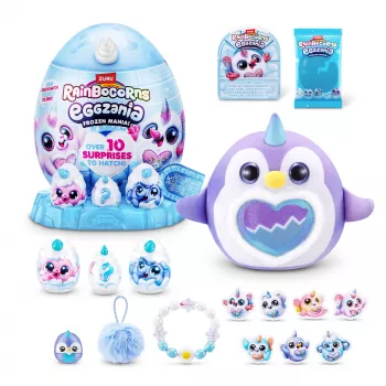 Peluche Zuru Rainbocorns Eggzania Frozen Mania — peluche animale, multicolore, da 3 anni