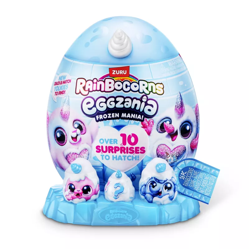 Peluche Zuru Rainbocorns Eggzania Frozen Mania — peluche animale, multicolore, da 3 anni