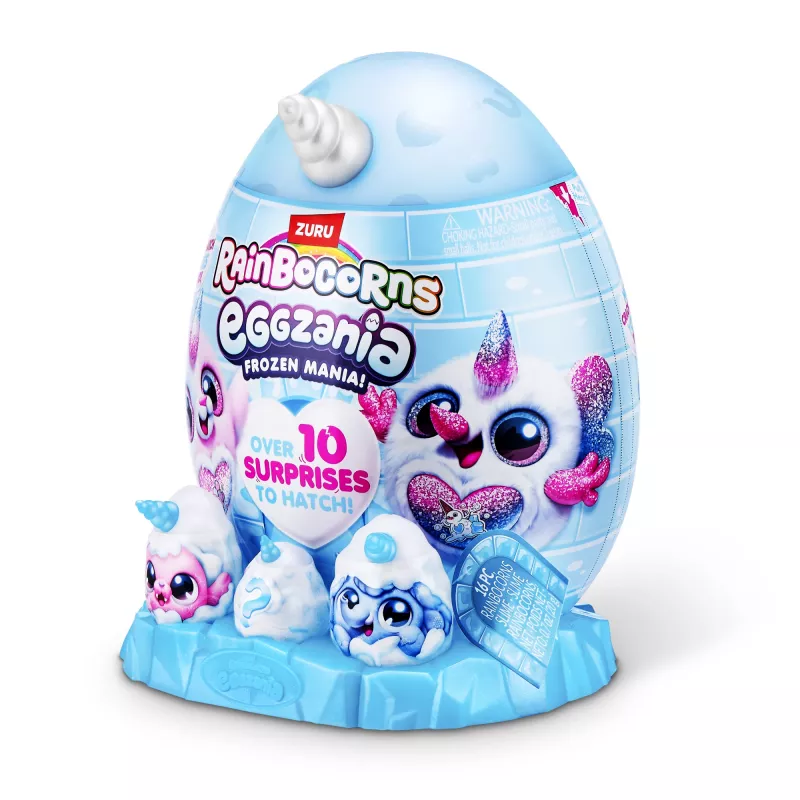 Peluche Zuru Rainbocorns Eggzania Frozen Mania — peluche animale, multicolore, da 3 anni