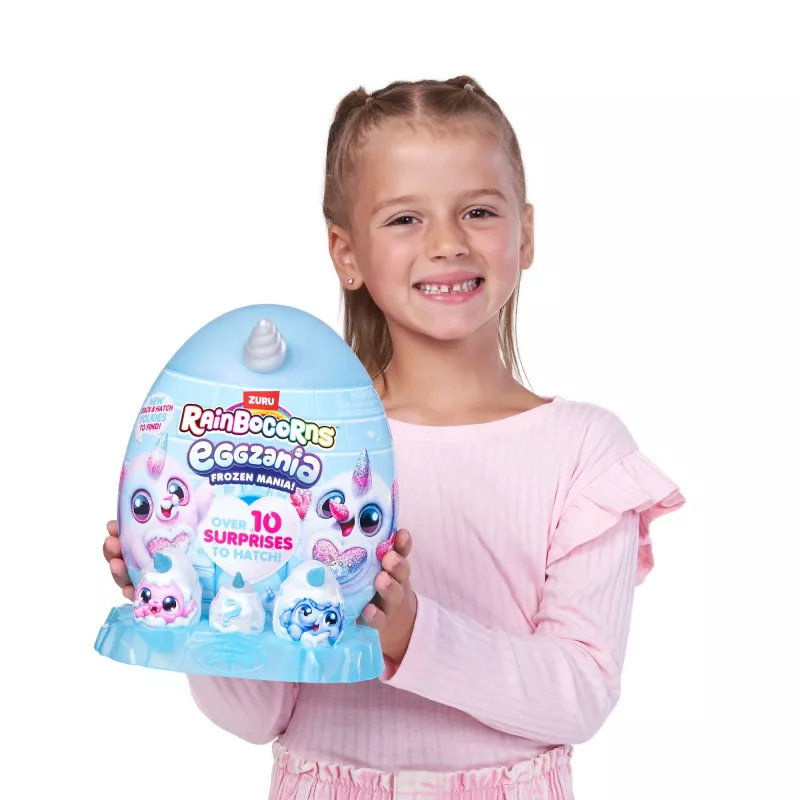 Peluche Zuru Rainbocorns Eggzania Frozen Mania — peluche animale, multicolore, da 3 anni