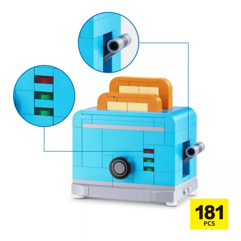 MAX Build more Premium Home Building Bricks Collection, mattoncini, 8 anni, plastica, 181 pz., 197 g