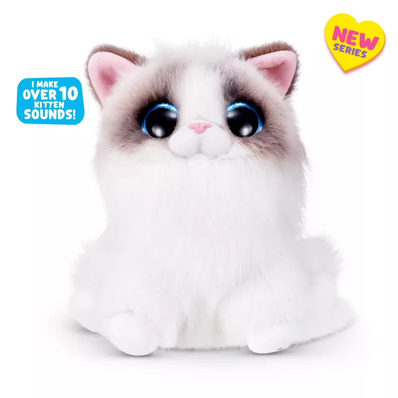 Gatto giocattolo Zuru Pets Alive Smitten Kittens Series 2 — giocattolo sonoro interattivo, da 3 anni, batterie AAA