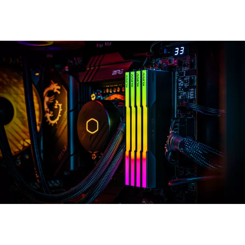 Klevv 64GB (2 x 32GB) 6000MHz CL30 modulo RAM GAMING DDR5 30-36-36-76 CRAS V RGB