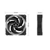 ARCTIC BioniX P120 A-RGB ventola per case da 120 mm, confezione da 3, nero