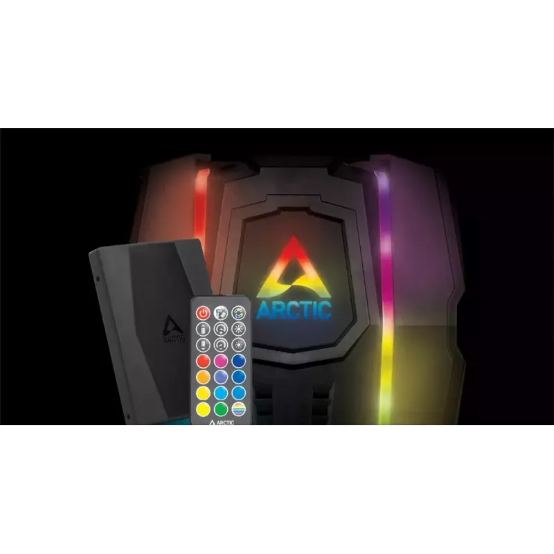 ARCTIC Freezer 50 incl. controller A-RGB – dissipatore CPU dual tower multi-compatibile con A-RGB