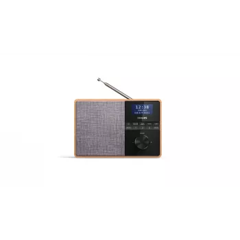 Philips TAR5505/10 Radio portatile digitale nero, grigio, legno