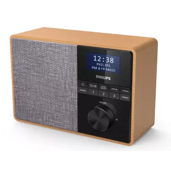 Philips TAR5505/10 Radio portatile digitale nero, grigio, legno