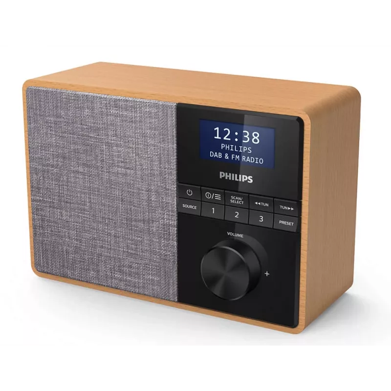 Philips TAR5505/10 Radio portatile digitale nero, grigio, legno