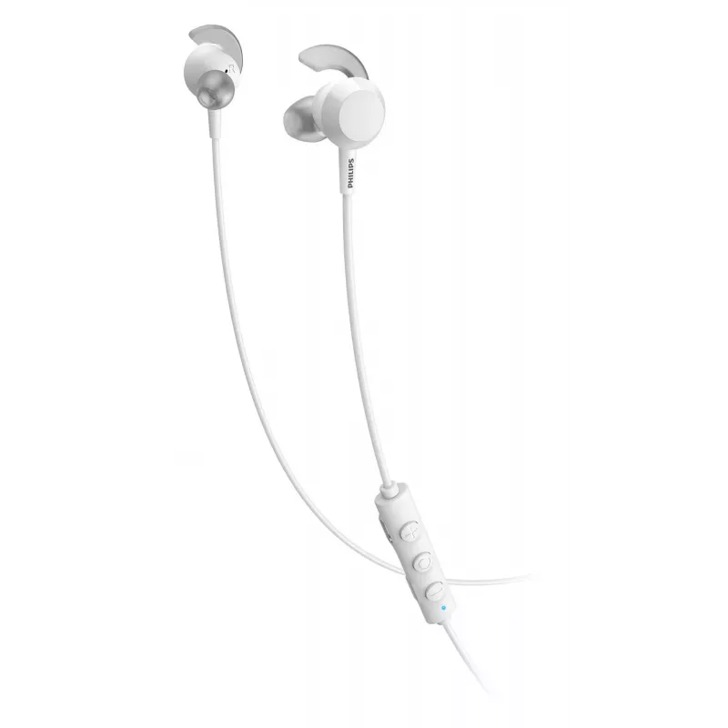 Auricolari wireless in-ear Philips TAE4205WT/00 — Bluetooth, chiamate e musica, 20–20000 Hz, portata 10 m, bianco, 16 g