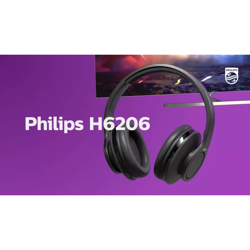 Philips serie 6000 TAH6206BK/00 Cuffie/headset wireless head-band musica Bluetooth nero