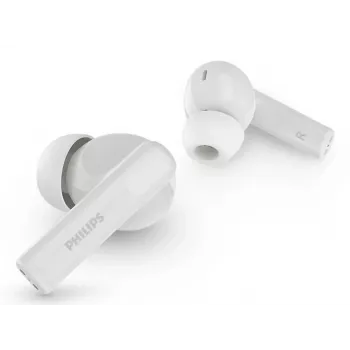 Auricolari wireless in-ear Philips TAT2520WT/00 — Bluetooth, per chiamate e musica, 20–20000 Hz, portata 10 m, bianco, 40 g