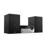 Microsistema audio home Philips TAM4205M2/12 — 80 W RMS, diffusori a 2 vie, Bluetooth, FM, display LED, caricamento disco a cassetto (nero/argento)