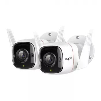 TP-Link Tapo telecamera Wi-Fi per la sicurezza esterna, telecamera di sicurezza IP, esterno, con filo e wireless, CE, NCC, montaggio a parete, bianco