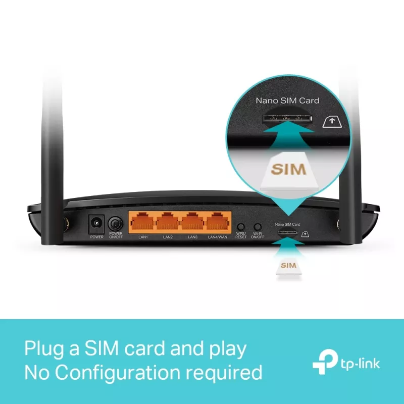 TP-Link MR550 router wireless Gigabit Ethernet dual band (2,4 GHz / 5 GHz) 4G