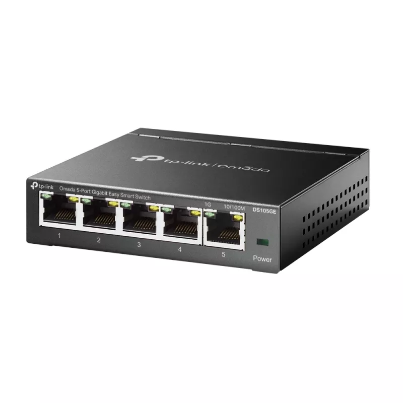 TP-Link Omada DS105GE switch di rete managed L2 Gigabit Ethernet (10/100/1000) nero