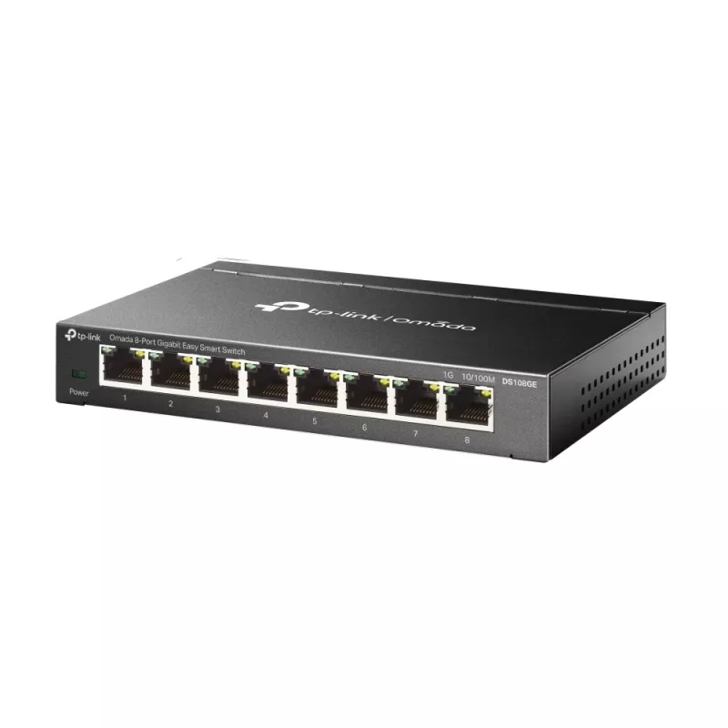 TP-Link Omada DS108GE switch di rete unmanaged Gigabit Ethernet (10/100/1000) nero