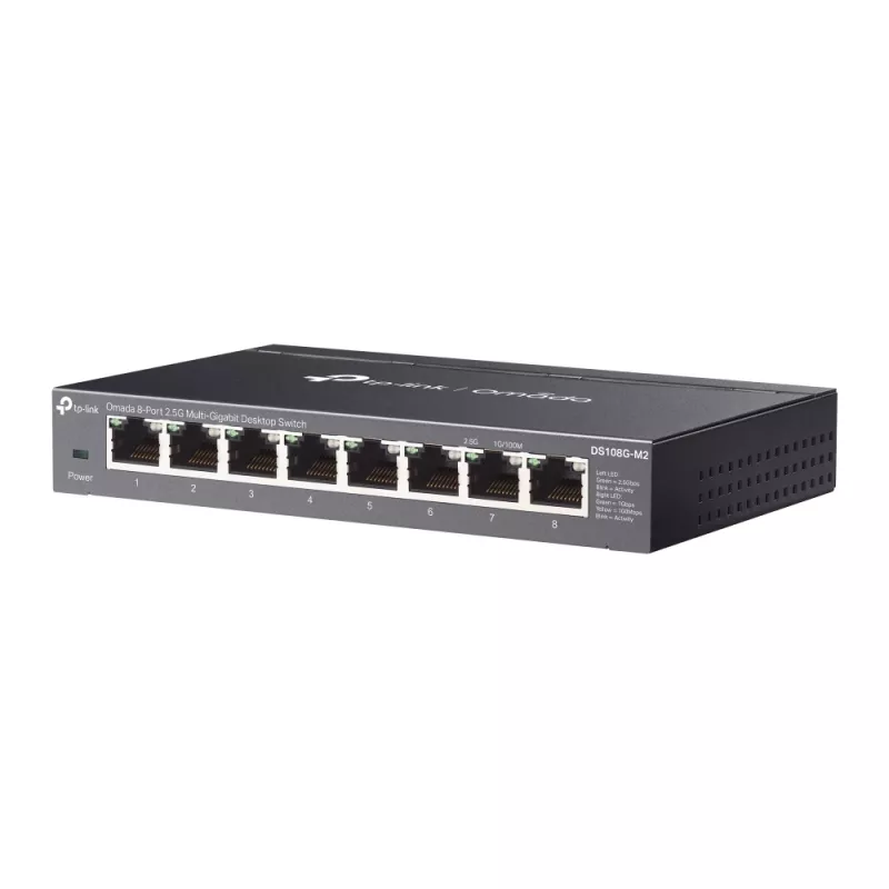 TP-Link Omada DS108G-M2 switch di rete unmanaged 2.5G Ethernet (100/1000/2500) nero