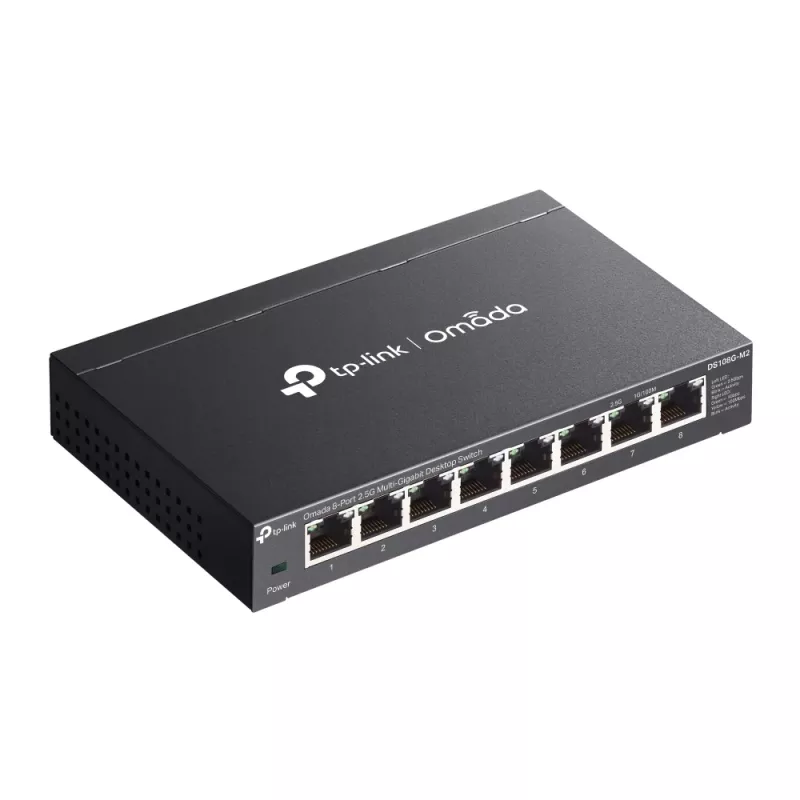 TP-Link Omada DS108G-M2 switch di rete unmanaged 2.5G Ethernet (100/1000/2500) nero