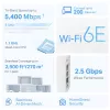 Router Mesh TP-Link AXE5400 Tri-Band 2,4 GHz 5 GHz 6 GHz Wi-Fi 6E