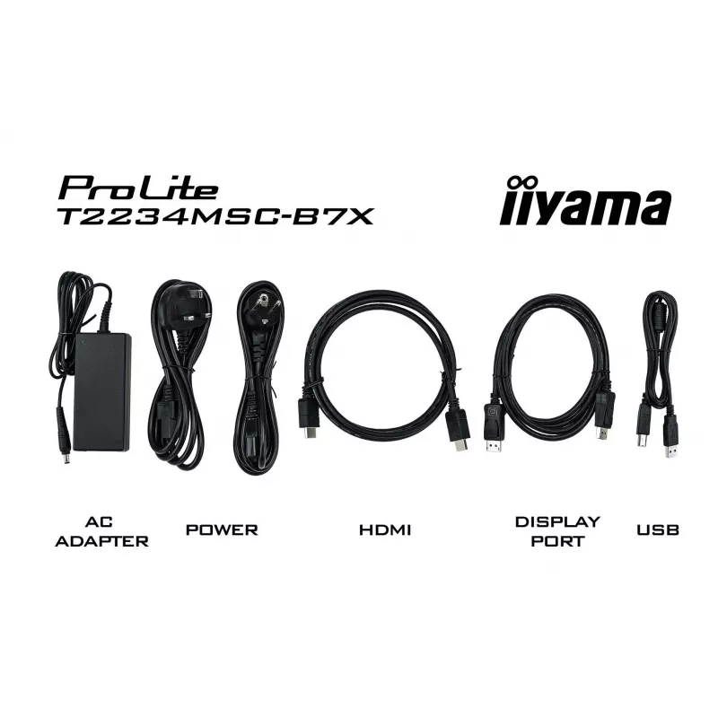 iiyama ProLite T2234MSC-B7X monitor per computer 54,6 cm (21,5 pollici) 1920 x 1080 pixel Full HD touchscreen nero