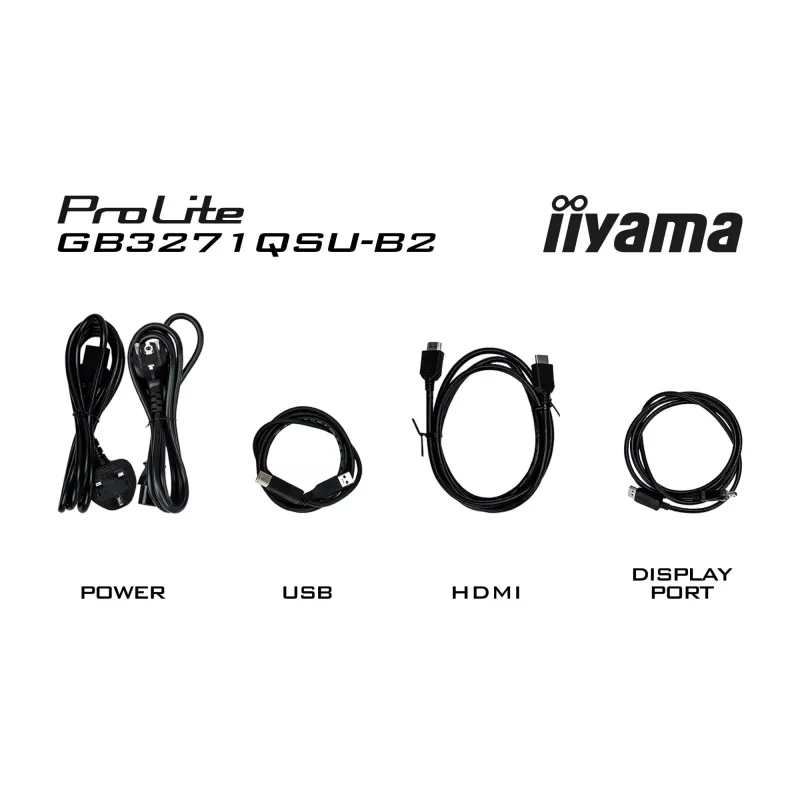 iiyama GB3271QSU-B2 monitor per computer 80 cm (31,5 pollici) 2560 x 1440 pixel Quad HD LED nero