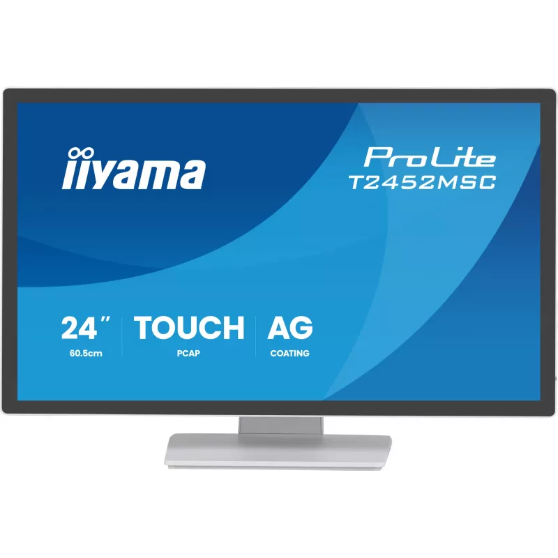 iiyama T2452MSC-W2AG monitor per computer 61 cm (24 pollici) 1920 x 1080 pixel Full HD LED touchscreen bianco