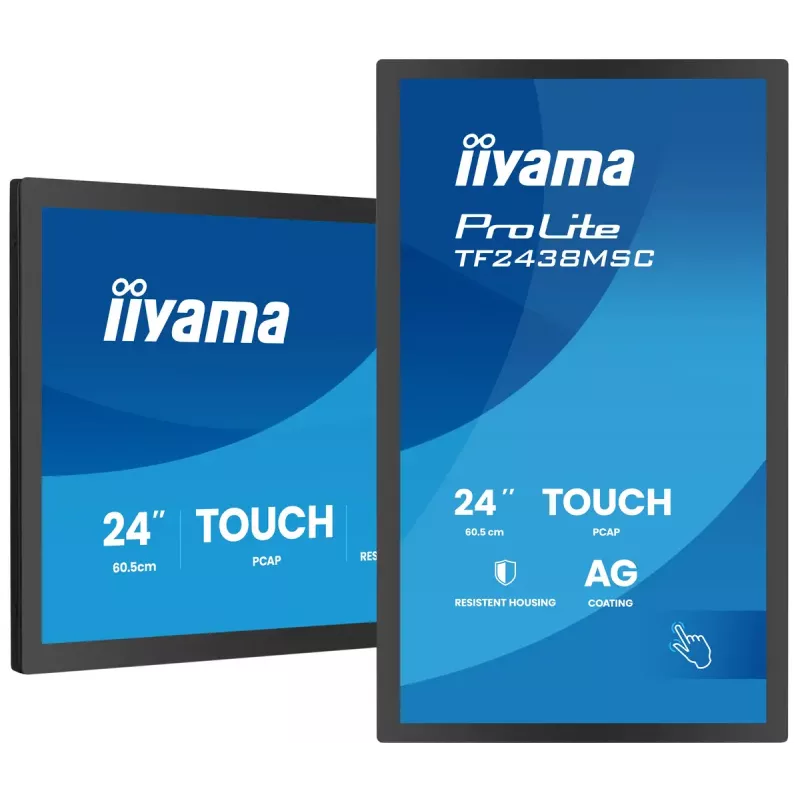 Monitor touchscreen IIYAMA TF2438MSC-B2 — 24 pollici display interattivo, multi-touch