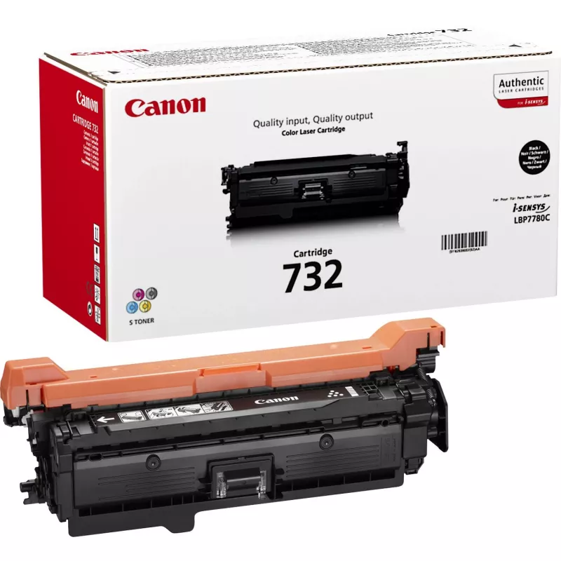 Cartuccia toner Canon 732K — originale nero, laser, resa 6100 pagine, 1 pz.