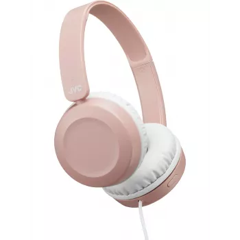 Cuffie on-ear JVC Powerful Sound con filo rosa, con filo, 10 - 26000 Hz, chiamate/musica, 140 g, headset, rosa