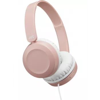 Cuffie on-ear JVC Powerful Sound con filo rosa, con filo, 10 - 26000 Hz, chiamate/musica, 140 g, headset, rosa