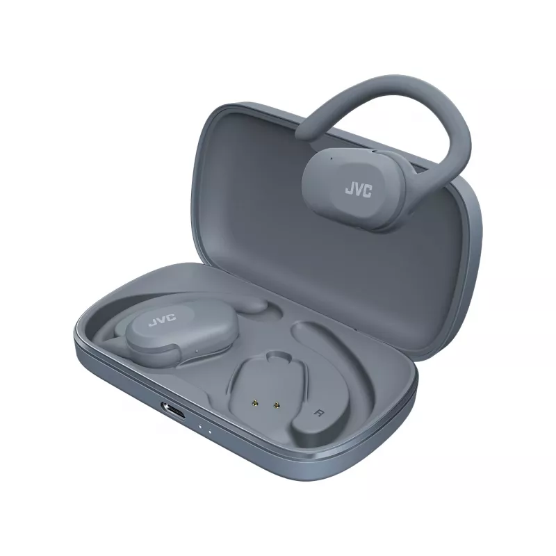 Headset JVC HA-NP40T True Wireless Stereo (TWS) auricolari in-ear con archetto Bluetooth, 20–20000 Hz, 10 m, grigio