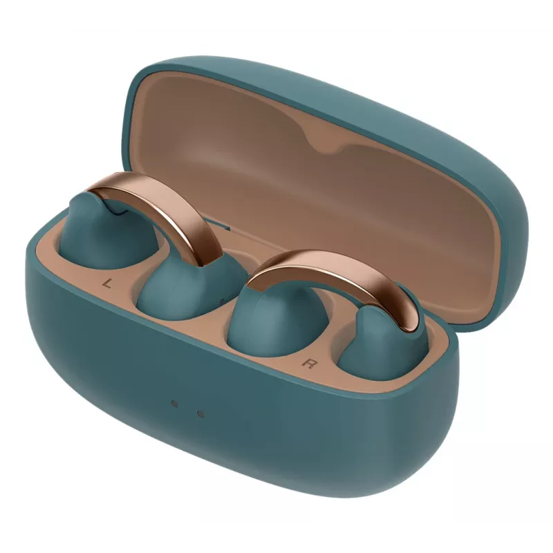 Headset JVC HA-NP1T True Wireless Stereo (TWS) a clip per padiglione per chiamate/musica USB Type-C Bluetooth blu, oro