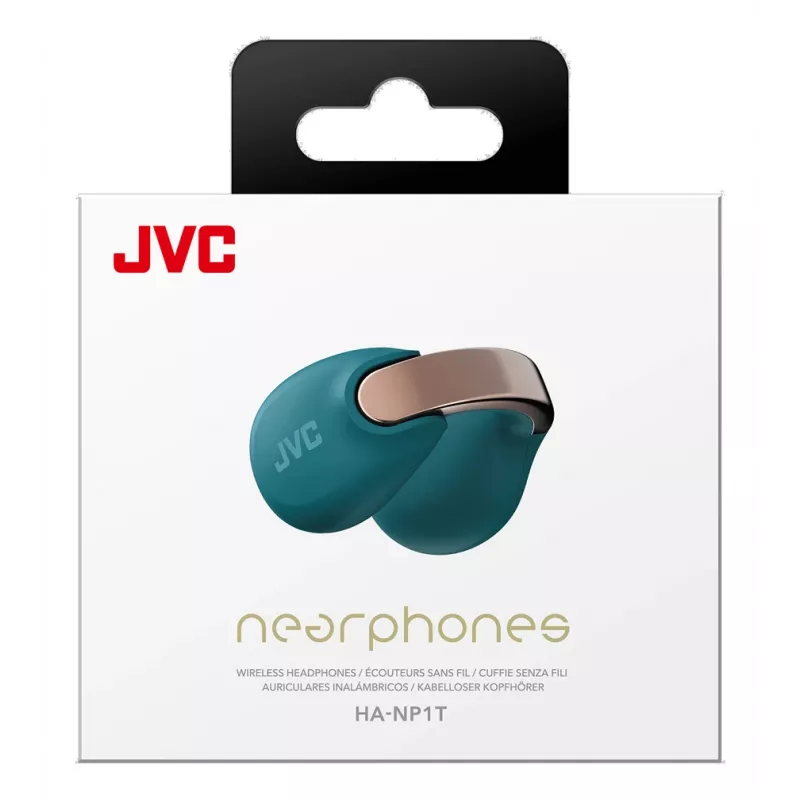 Headset JVC HA-NP1T True Wireless Stereo (TWS) a clip per padiglione per chiamate/musica USB Type-C Bluetooth blu, oro